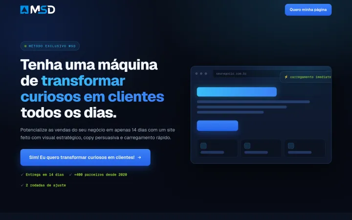 Site da Assessoria MSD